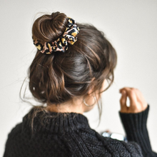 Load image into Gallery viewer, Gold Leopard Scrunchie