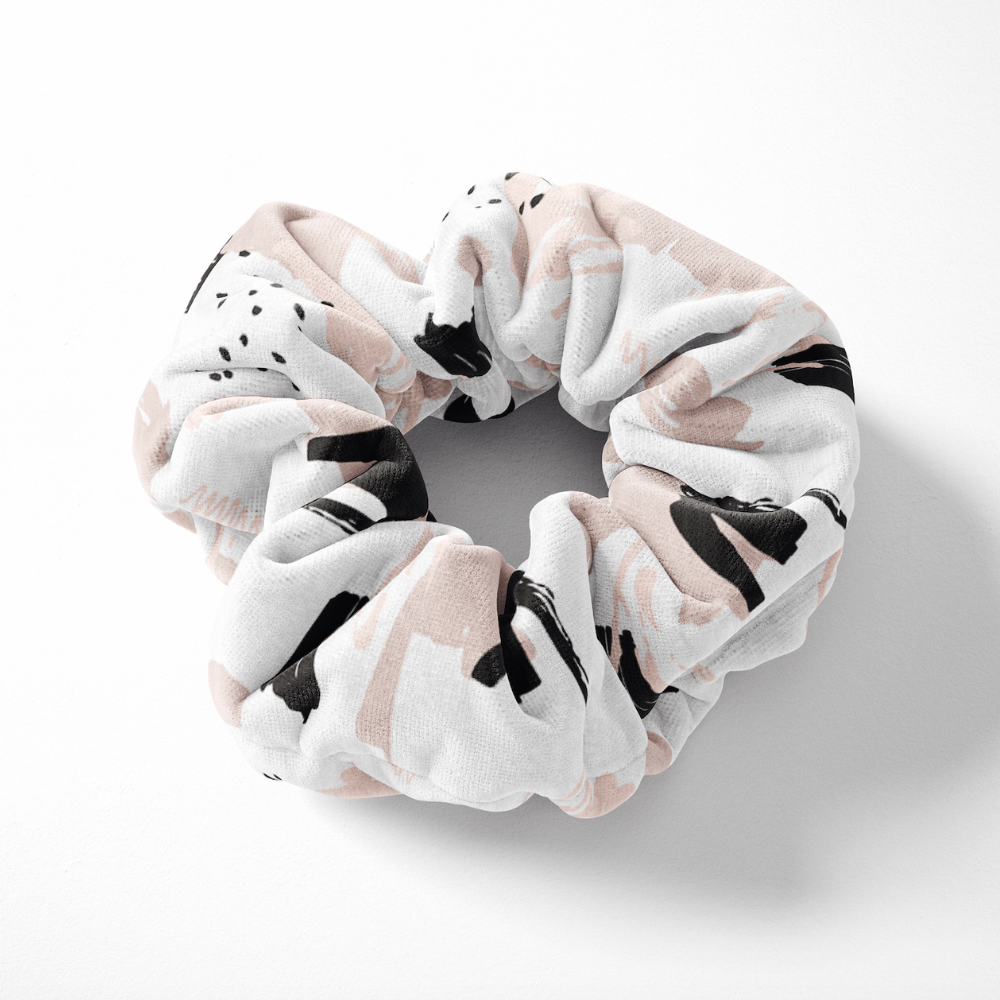Nude Abstract Scrunchie