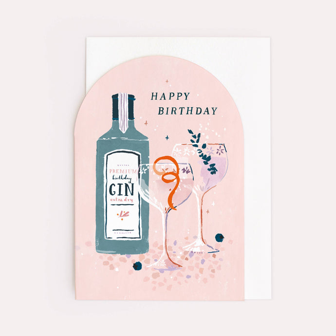 Happy Birthday Gin Card | Birthday Card | Cocktail Card