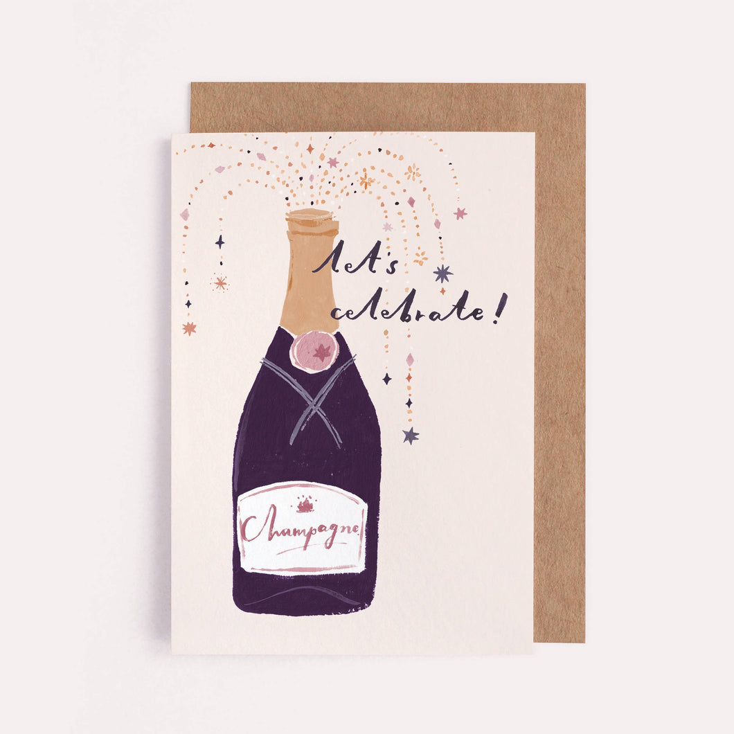 Champagne Celebrate Card | Congratulations | Engagement