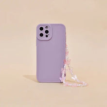 Load image into Gallery viewer, Beaded Phone Strap - Holographic Butterfly