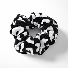 Load image into Gallery viewer, Black Leopard Scrunchie