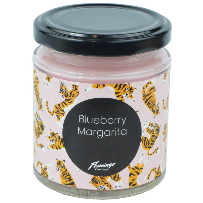 Blueberry Margarita Tiger Print Candle