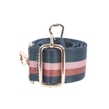 Load image into Gallery viewer, Green Neutral Multi Stripe Bag Strap