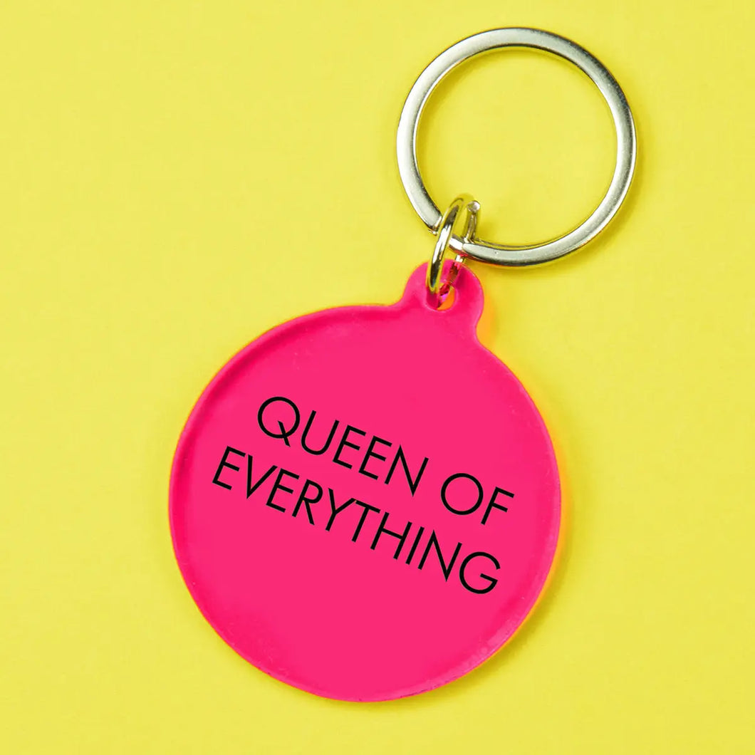 Queen of Everything Keyring