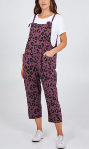 Leopard Dungarees