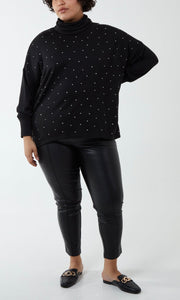 Curve Diamante Roll Neck Jumper