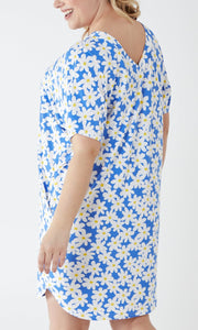 Curve V-Neck & Back Short Sleeve Tunic