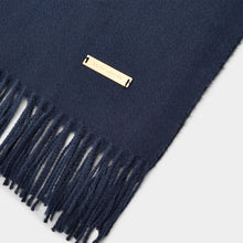 Load image into Gallery viewer, Navy Blanket Scarf