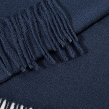 Load image into Gallery viewer, Navy Blanket Scarf