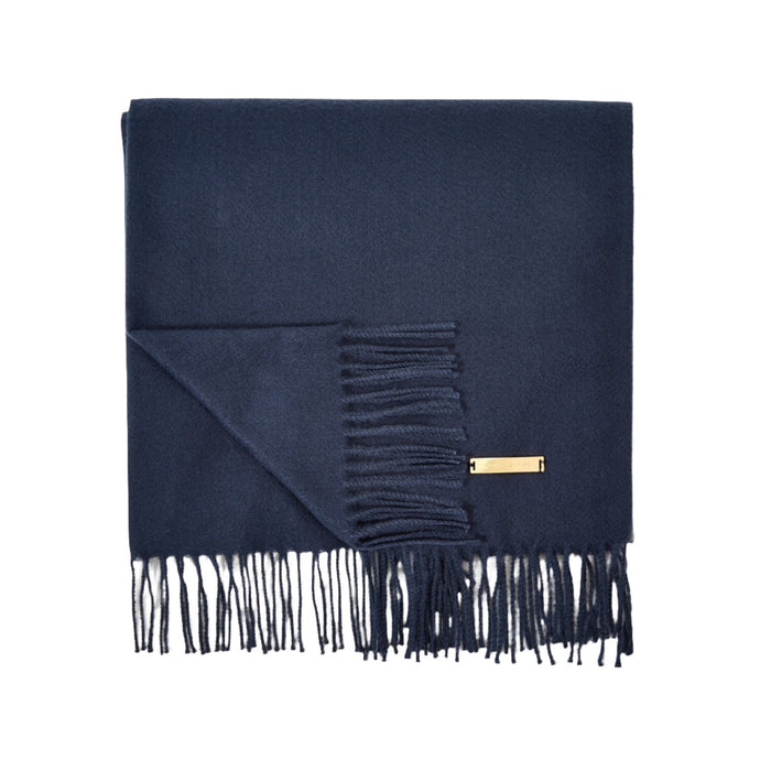 Navy Blanket Scarf
