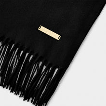 Load image into Gallery viewer, Black Blanket Scarf