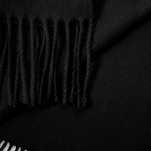 Load image into Gallery viewer, Black Blanket Scarf
