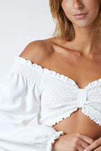 Load image into Gallery viewer, Ruched Twisted Front Crop Top