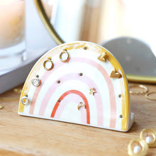 Load image into Gallery viewer, Rainbow Ceramic Earring Holder